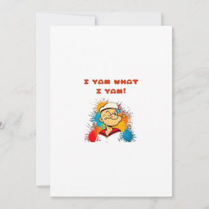 I Yam What I Yam Classic Sloth Trendy Holiday Card