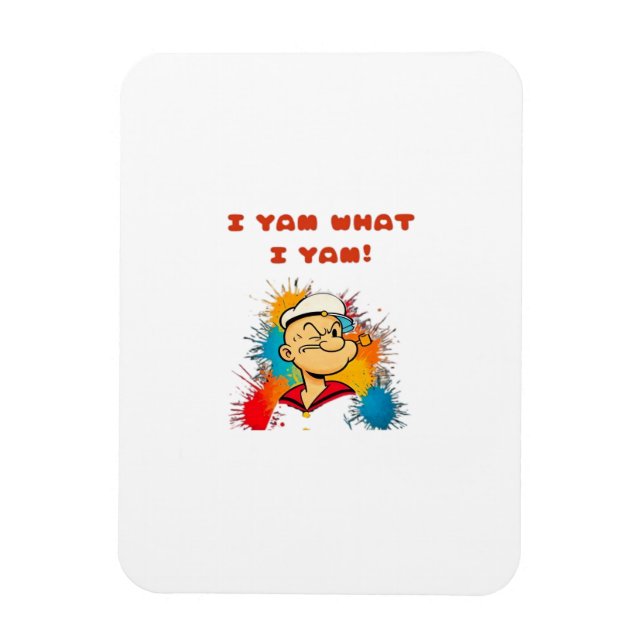 I Yam What I Yam Classic Sloth Trendy Magnet (Vertical)