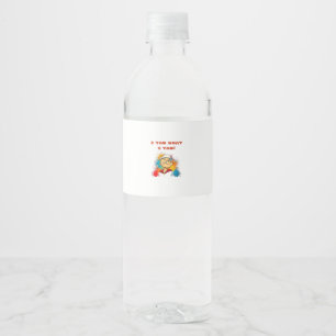 I Yam What I Yam Classic Sloth Trendy Water Bottle Label