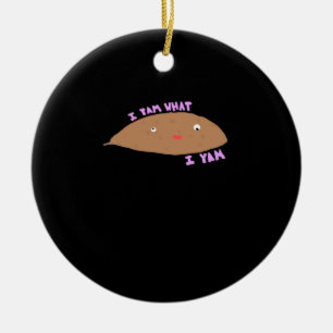 I Yam What I Yam Classic Trendy Ceramic Tree Decoration