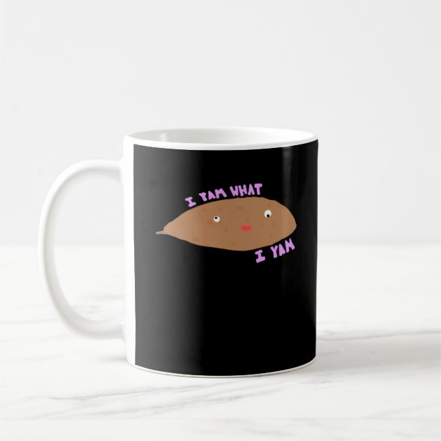 I Yam What I Yam Classic Trendy Coffee Mug (Left)