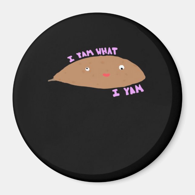 I Yam What I Yam Classic Trendy Magnet (Front)