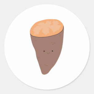 I Yam What I Yam Classic Trendy Quote Classic Round Sticker