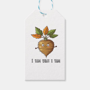 I Yam What I Yam Cute And Cosy Autumn Design Class Gift Tags