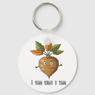 I Yam What I Yam Cute And Cosy Autumn Design Class Key Ring