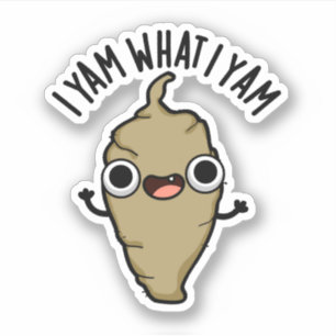 I Yam What I Yam Cute Veggie Pun