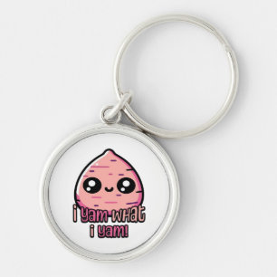I Yam What I Yam! Cute Yam Pun Classic Key Ring