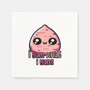 I Yam What I Yam! Cute Yam Pun Classic Napkin