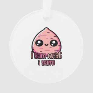 I Yam What I Yam! Cute Yam Pun Classic Ornament