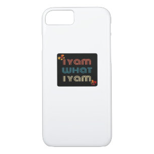 I Yam What I Yam Funny Fall Design Classic Meme Qu iPhone 8/7 Case