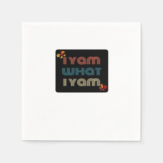 I Yam What I Yam Funny Fall Design Classic Meme Qu Napkin (Front)