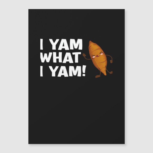 I Yam What I Yam Funny Food Lover Classic (Front)