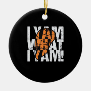 I Yam What I Yam Funny Quote Ceramic Tree Decoration