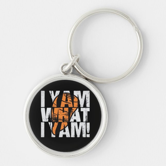 I Yam What I Yam Funny Quote Key Ring (Front)