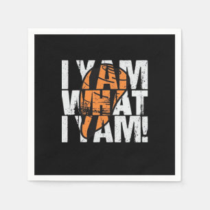 I Yam What I Yam Funny Quote Napkin