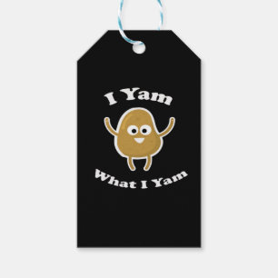I Yam What I Yam Funny Sweet Potato Thanksgiving D Gift Tags