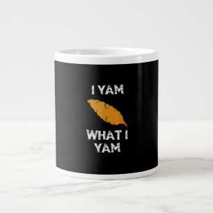 I Yam What I Yam Funny Thanksgiving Large Coffee Mug