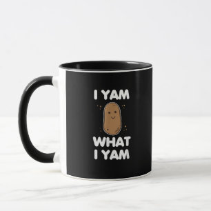 I Yam What I Yam Funny Thanksgiving Mug