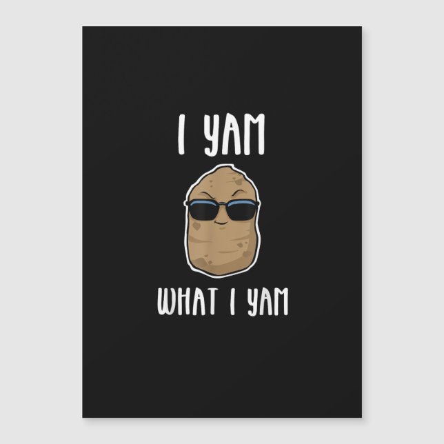 I Yam What I Yam Funny Yam Sweetpotato (Front)