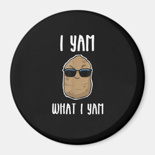 I Yam What I Yam Funny Yam Sweetpotato Magnet