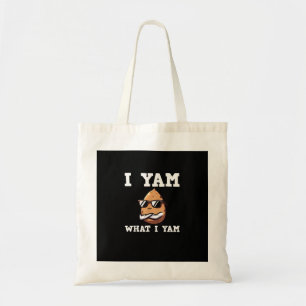 I Yam What I Yam Humourous V-Neck Tote Bag