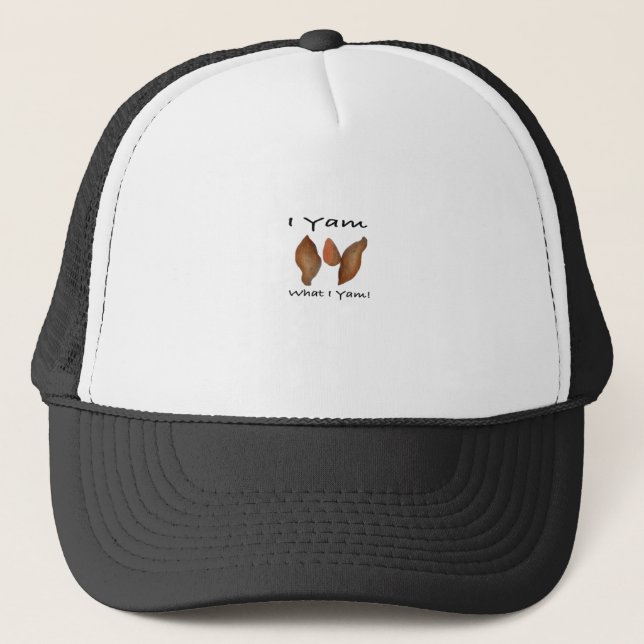 I Yam What I Yam, I Yam What I Yam, Comical, Cute, Trucker Hat (Front)