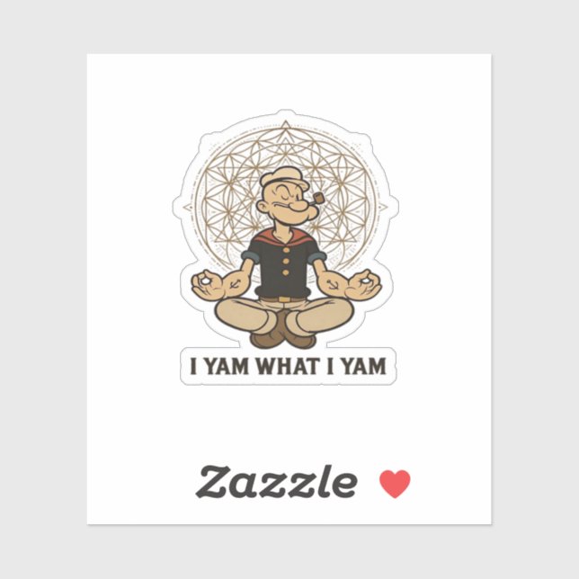 I Yam What I Yam Meme Quote (Sheet)