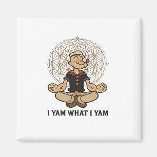 I Yam What I Yam Meme Quote Magnet