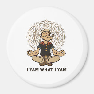 I Yam What I Yam Meme Quote Magnet