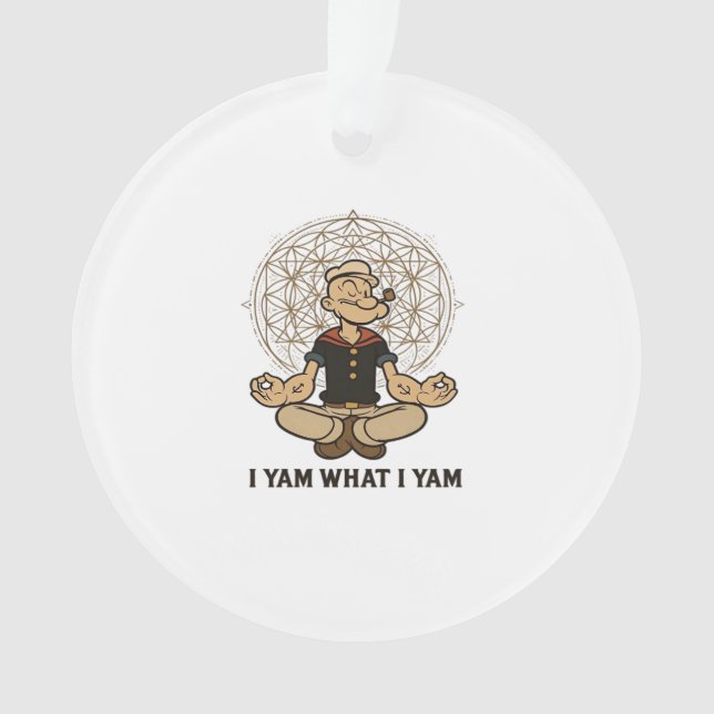 I Yam What I Yam Meme Quote Ornament (Front)