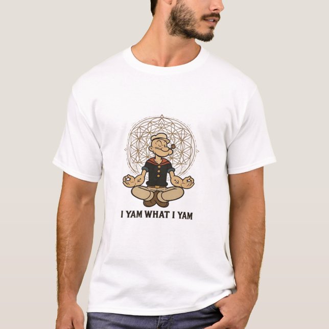 I Yam What I Yam Meme Quote T-Shirt (Front)