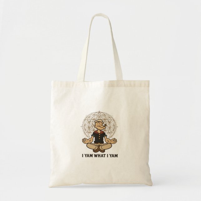 I Yam What I Yam Meme Quote Tote Bag (Front)