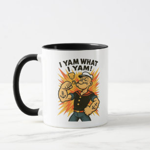 I Yam What I Yam Popeye Cartoon Quote Classic Mug