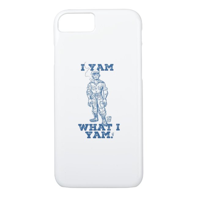 I Yam What I Yam. Sketch Design Case-Mate iPhone Case (Back)