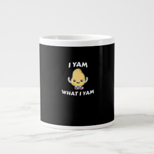 I Yam What I Yam Sweet Potato For Thanksgiving Day Large Coffee Mug