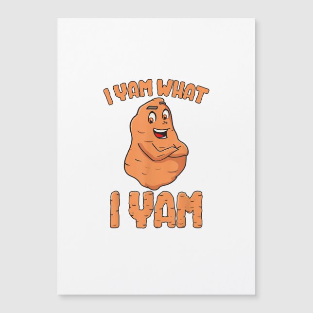 I Yam What I Yam Sweet Potato Funny Thanksgiving (Front)