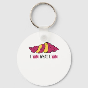 I Yam What I Yam Sweet Potato Key Ring