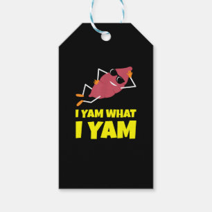 I Yam What I Yam Sweet Potato Thanksgiving Sloth D Gift Tags