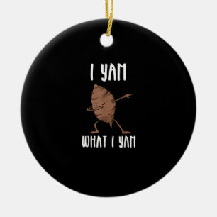I Yam What I Yam Trendy Basic Ceramic Tree Decoration