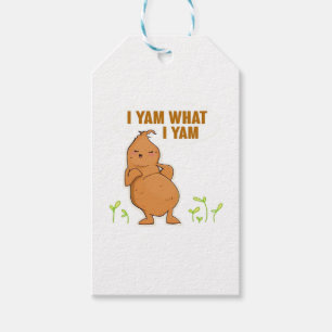 I Yam What I Yam Trendy Basic Gift Tags