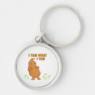 I Yam What I Yam Trendy Basic Key Ring