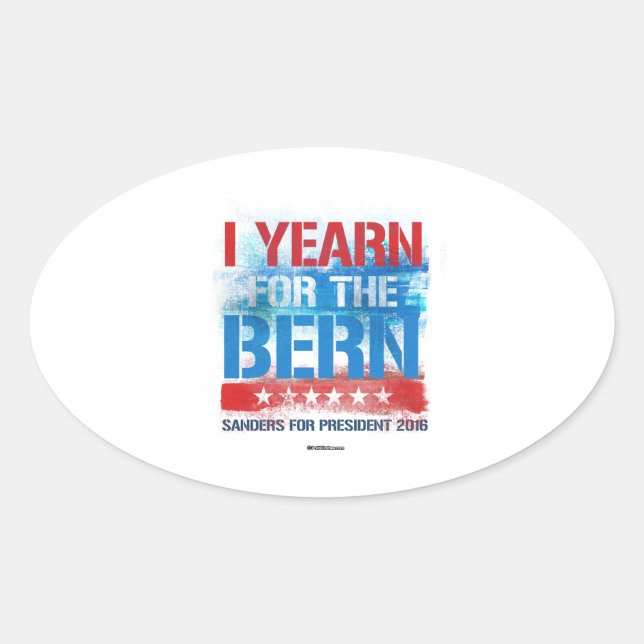 I yearn for the Bern Oval Sticker (Front)