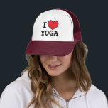 I ❤ YOGA trucker hat with custom colours<br><div class="desc">I ❤ YOGA trucker hat with custom colours. Make your own personalised I LOVE ...  cap with the help of this template. Custom colour heart.</div>