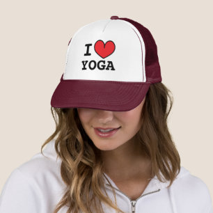 I ❤ YOGA trucker hat with custom colours