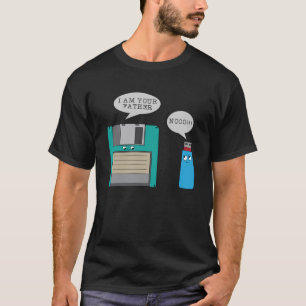 I Your Father Nooo Diskette and USB Conspiracy T-Shirt