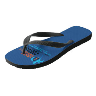 I Youth Football Flip Flops
