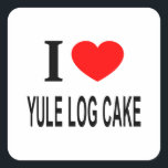 I ❤️ YULE LOG CAKE I LOVE YULE LOG CAKE I HEART Y  SQUARE STICKER<br><div class="desc">I ❤️ YULE LOG CAKE I LOVE YULE LOG CAKE I HEART YULE LOG CAKE - Do you?</div>