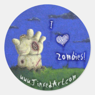 I ♥ Zombies! sticker