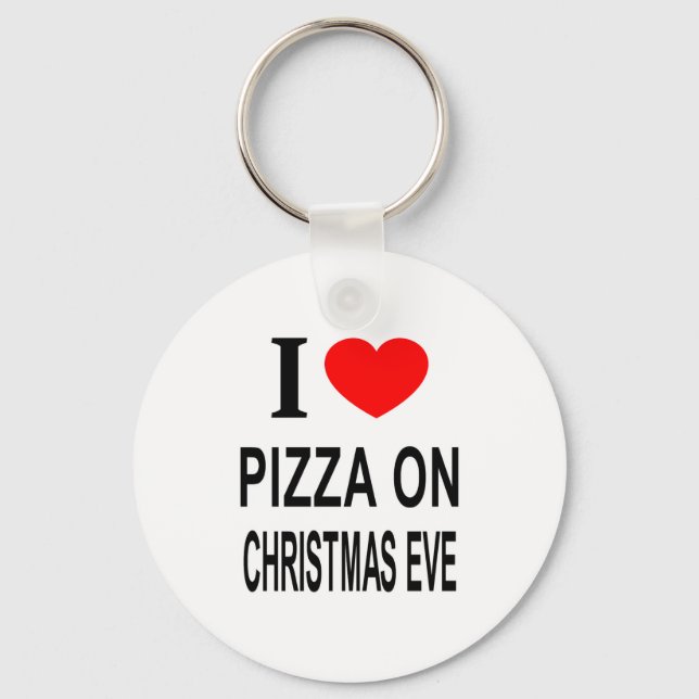I Zza On Christmas Eve I Love Zza On Christ Toddle Key Ring (Front)