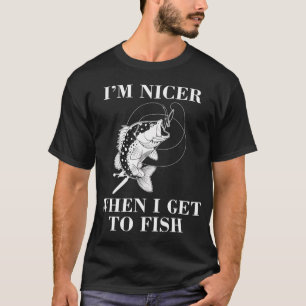 I’m Nicer Largemouth Bass Fishing print T-Shirt